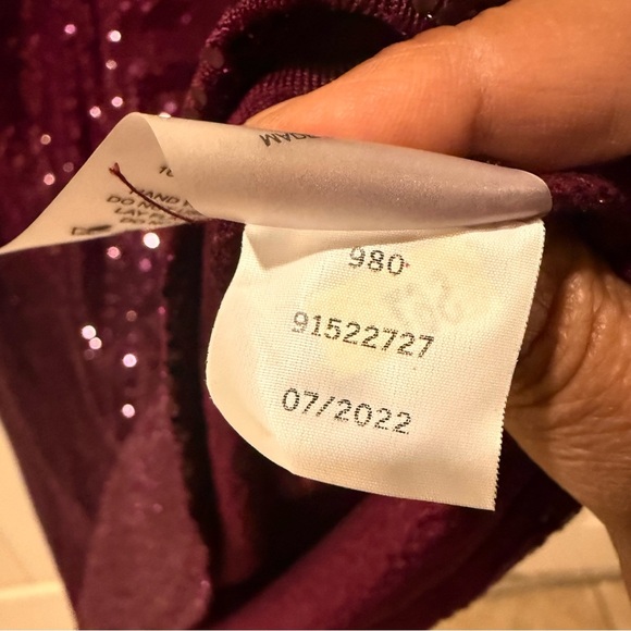 Vince Camuto Sparkling Purple Mini Dress - Picture 6 of 8